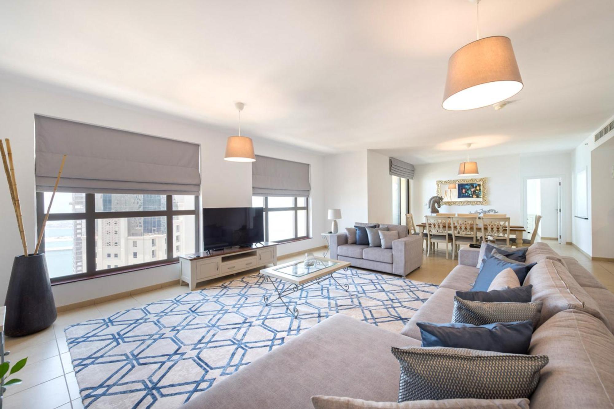 Stunning Marina & Sea View 4 Bedroom Apartment, Murjan 6 Jumeriah Beach Dubai Exterior photo